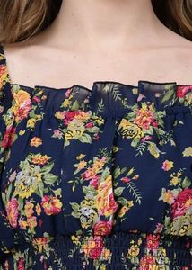 Floral Print Off-Shoulder Top