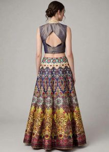 Bohemian Print Maxi Skirt with designer blouse