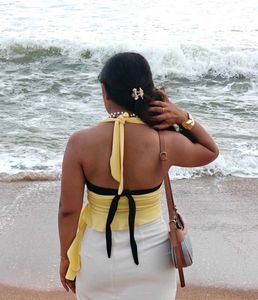 Sunny Yellow Halter Top