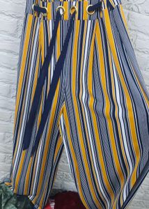 almost newYellow Striped Jumpsuit