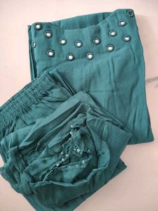 Elegant Green Kurta Set with Dupatta