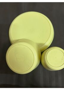 Ikea Yellow Set Of Plate, Bowl And Glass