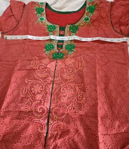Embroidered Indian partywear Kurta
