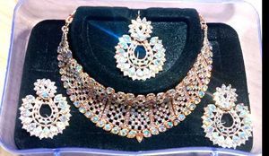 Diamond Jewellery Set With Earings