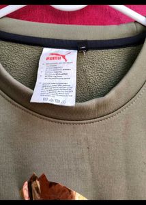 Puma Olive Green Sweatshirt
