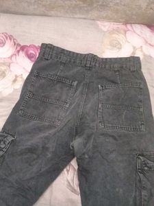 Grey Cargo Pants