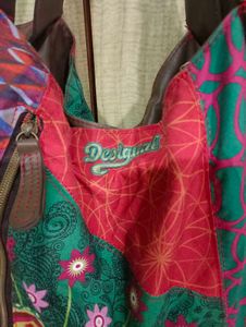 Desigual Colorful Patchwork Shoulder Bag