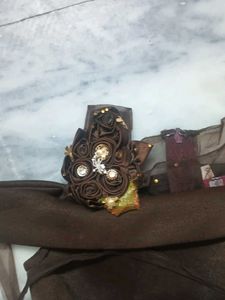 Girl's Brown Floral Party Dress