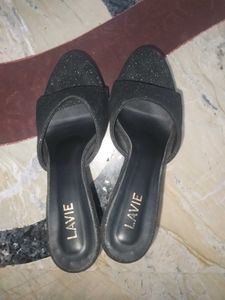 Sparkly Black Heels