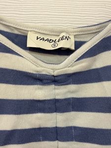 Brand New White Blue Striped Fit N Flare Dress