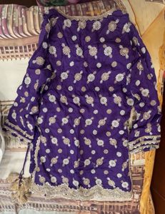 Stunning Purple Embroidered Lehenga Choli