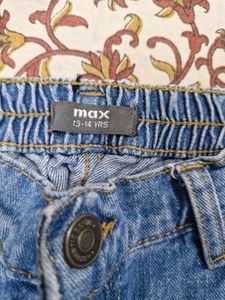 Girl's Blue Denim Jeans 13-14y