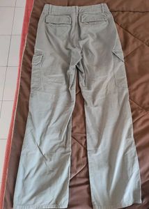 Pastel Green Cargo Jeans