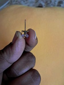 3 Sparkling Square Stud Earring