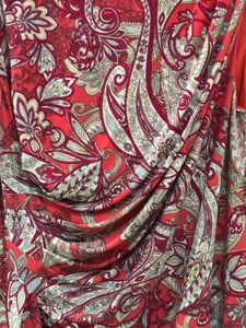 Abstract Print Pink Dress