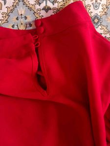 Vibrant Red Women's Ethnic top