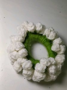 Handmade Crochet Hair Scrunchie
