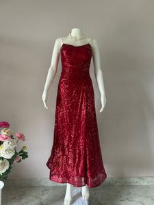 Stunning Red Sequin Evening Dress