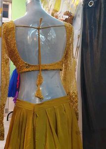 Elegant Yellow Lehenga Choli Set