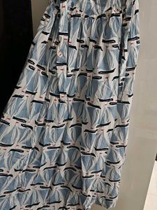 Cotton Graphic Print Summer Dress