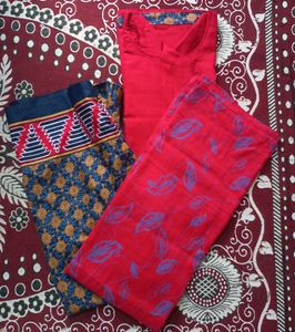 Red Kurta Set with Dupatta