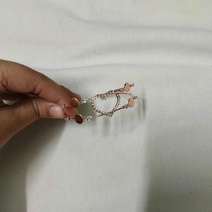 Heart Charm Rose Gold Bracelet