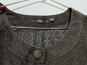 Stylish Black Textured Top