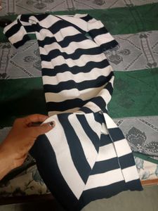 Striped Ribbed Knit Top