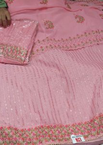Peach Embroidered Salwar Kameez
