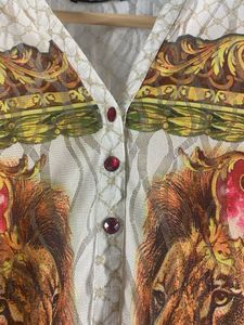 Lion Print Sheer Tunic