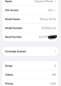 iPhone 15 Pro -128 gb