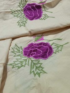 Floral Embroidered Bedsheet Set