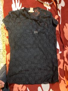 Black Lace Top With Camisole