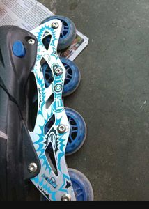 Blue Inline Skates Adjustable