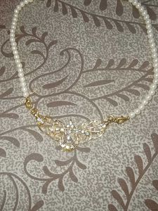 Pearl Necklace with 22 carat Gold plating
