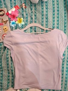Cute Cropped Button-Up Top