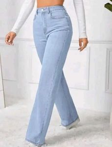 Light Wash Wide Leg Jeans