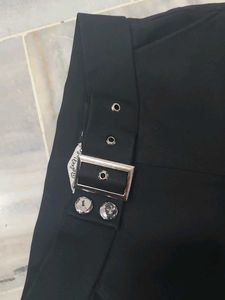 Stylish Black Belted  Trouser