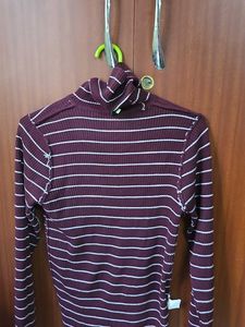 Striped Turtleneck Sweater