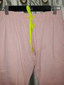 Peach Women Jogger Pants For Winter