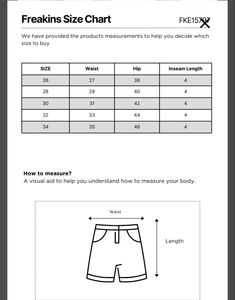 (FREAKINS) White Denim Shorts