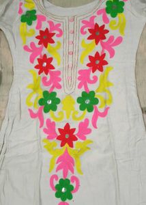 Colourfull Embroidery Kurta Set