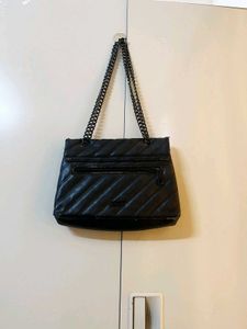 Aldo Chic Quilted Black Shoulder Bag