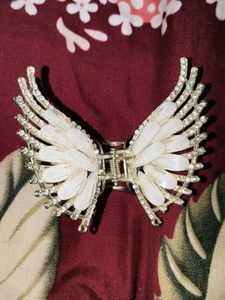 Sparkling Angel Wing Hair Claw Clip