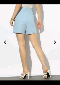 Sky Blue Skort with side slit