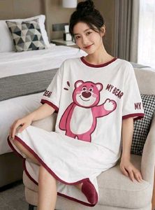 Cute Pink Bear Graphic T-Shirt