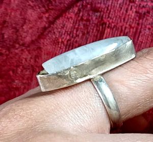 Moonstone Cut Stone Ring