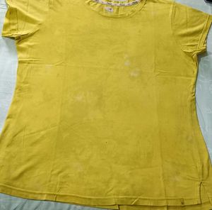 (1) Yellow Washed T-Shirt (2) Sky Blue Top