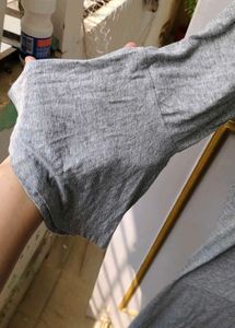 Chic Grey Long Cardigan