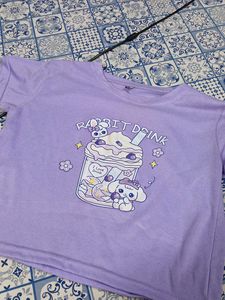 Cute Purple Rabbit Drink T-Shirt